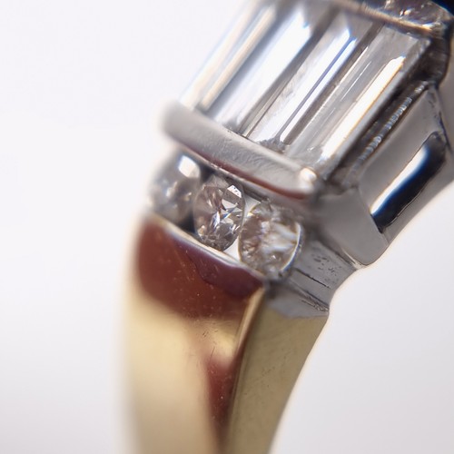 1104 - Super Star lot : A fabulous, 18ct yellow and white gold diamond ring, With a very large centre Diamo... 