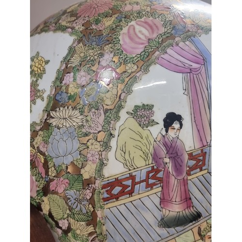 197 - Star Lot : An impressive, very very large vintage Chinese porcelain baluster vase in the Famille Ros... 