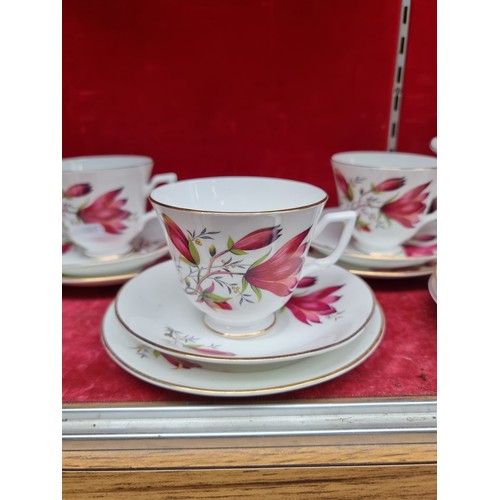 364 - 20 pieces of Regina fine bone China including cups, saucers and sandwich plates.