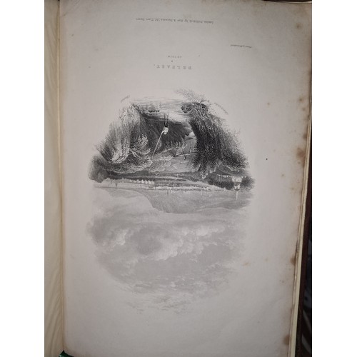 704 - Star Lot: Two wonderful antique books volumes I and III of 'Ireland: Its Scenery, Character, &c.' pu... 