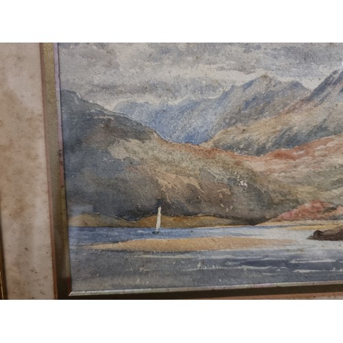 91 - Star Lot: A brilliant 19th century watercolour on paper painting titled 'Mawddach River, Barmouth'. ... 