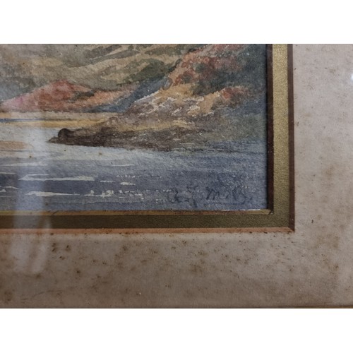 91 - Star Lot: A brilliant 19th century watercolour on paper painting titled 'Mawddach River, Barmouth'. ... 