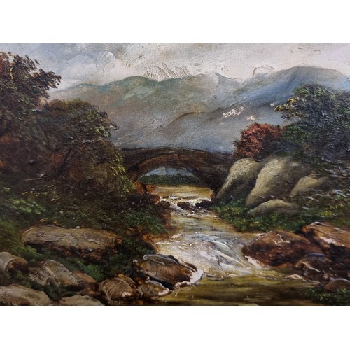 106 - Star Lot: Tom Scott R.S.A. (Scottish b. 1854 - d. 1927). Two fabulous original oil on board landscap... 