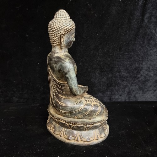 189 - Star Lot : A super heavy Bronze figure of a seated Buddha.