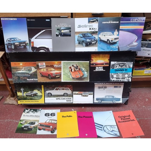 447 - A superb selection of approximately 60 original vintage Old Classic Car sales Brochures. Includes 'J... 