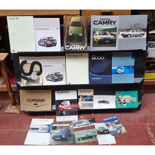 447 - A superb selection of approximately 60 original vintage Old Classic Car sales Brochures. Includes 'J... 