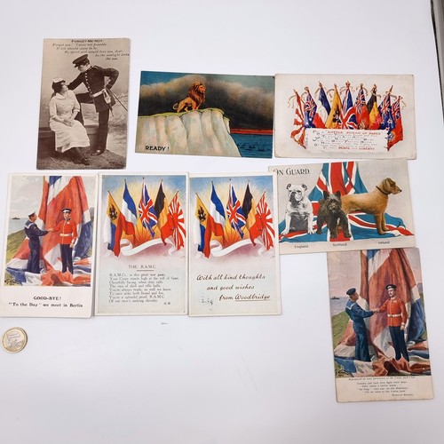 589 - Star Lot : A fabulous large collection of in excess of 50 antique ww1 era /vintage  military postcar... 