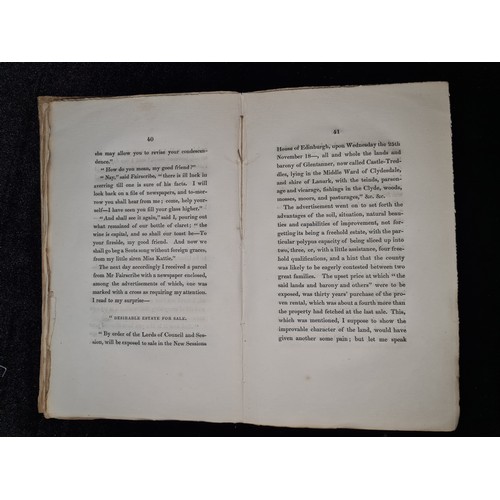 1071 - A First Edition in Two Volumes, First Series 1827 book titled 'Chronicles of the Canongate' by 'Sir ... 