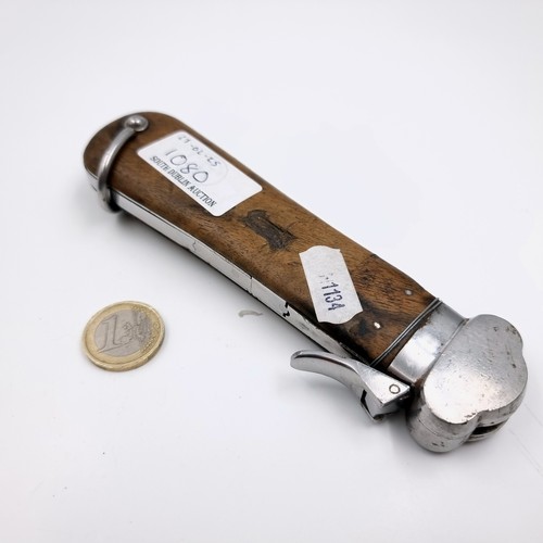 1080 - Star Lot: A 1930's / 40's German Luftwaffe Fallschirmjager-Messer gravity knife, the gravity-propell... 