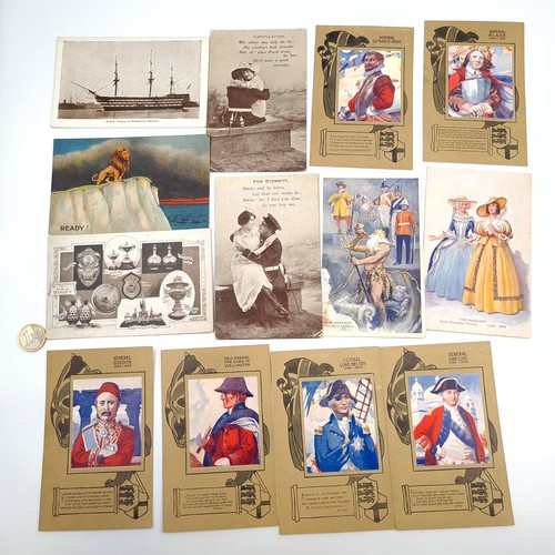 589 - Star Lot : A fabulous large collection of in excess of 50 antique ww1 era /vintage  military postcar... 