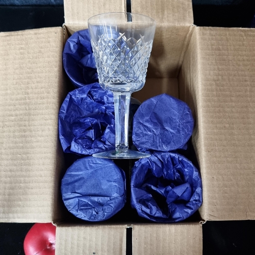 806 - Star Lot : A set of six Waterford Crystal in the 