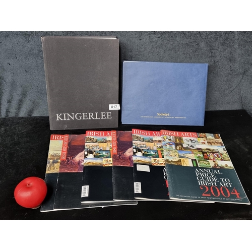 817 - Two art art coffee table books including a hand signed John Kingerlee hardback book - signed to titl... 
