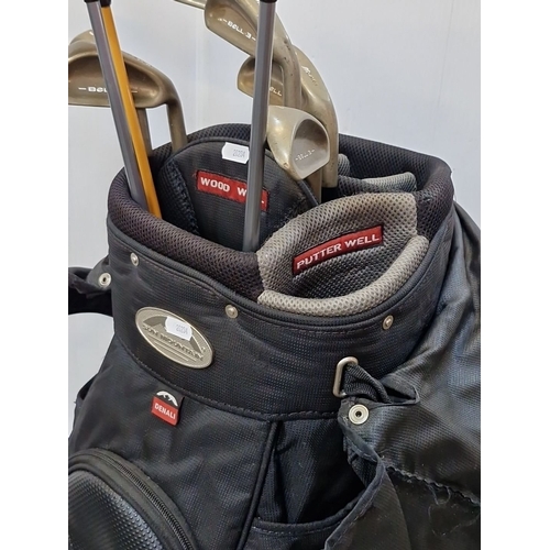 946 - A good set of Mizuno (top Japanese brand ) Irons and a Golf bag with multiple compartments