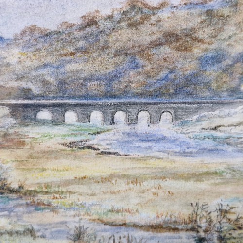 911 - Star Lot: An original watercolour on paper painting. Features the Essex Bridge. Rendered in a soft c... 