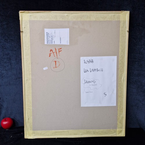 916 - Star Lot: 'Lia Laimbock (b.1965)' A large original  'Lia Laimbock (b.1965)' charcoal and pencil on p... 