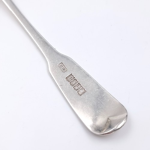 38 - Star Lot: Five Georgian Irish silver spoons dated 1811. Made by John Power Silversmith. Length 13cm.... 