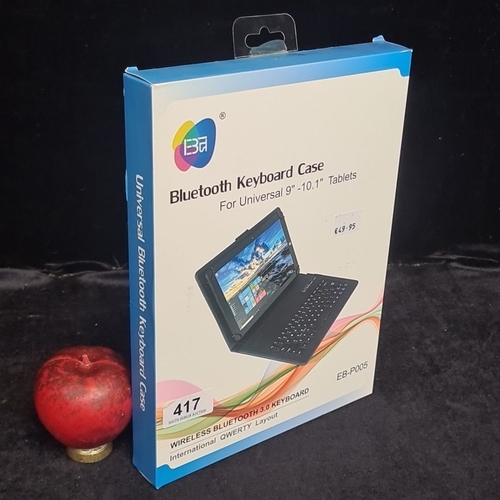 123 - Boxed E-Blue Bluetooth Keyboard Case for 9