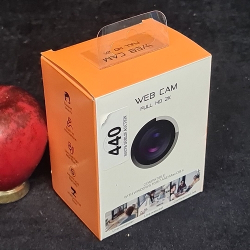 130 - Boxed Full HD 2K Web Cam, compatible with Windows 10/8/7 and Mac OS X. RRP €69.95
PREVIOUSLY IN AUCT... 