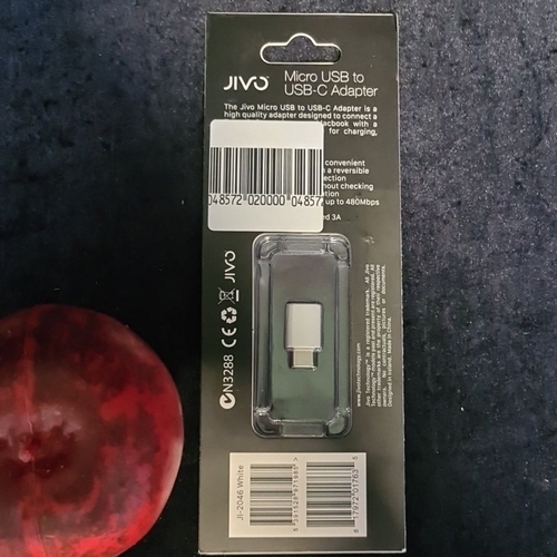134 - Nine JIVo Micro USB to USB-C Adapters, new in packaging.
These items are brand new from an Irish ret... 