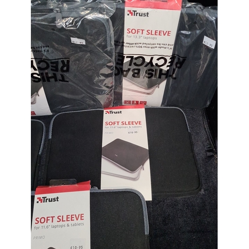 140 - Six Trust Soft Sleeves, three for 13.3
