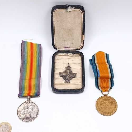 146 - A group of three medals awarded to Private C.G. McKibben, service number 905162, of the 49th Battali... 