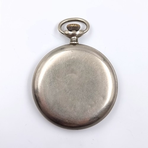 148 - An Ingersoll 16 jewel Yeoman pocket watch with engine turned inner case. Watch no. 814. Dated inscri... 