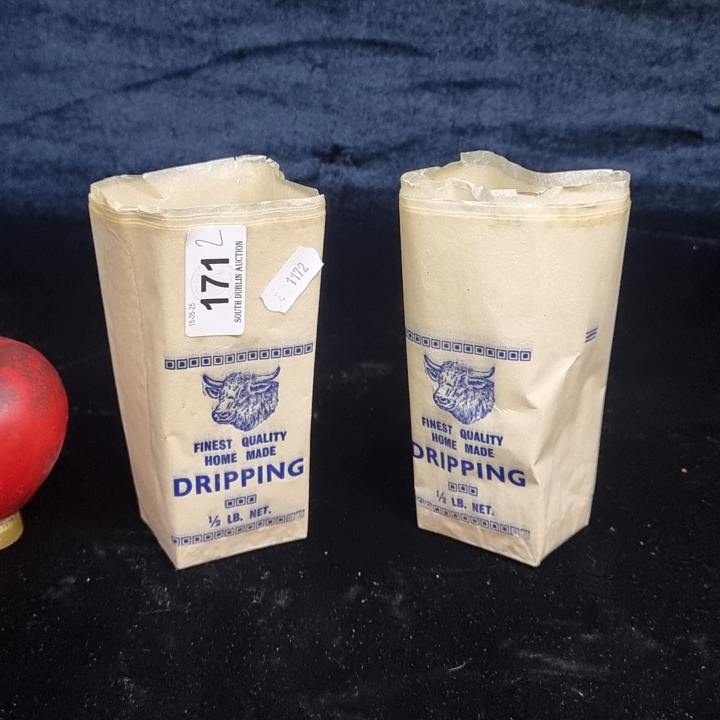10 vintage unused Beef Dripping waxed paper wrappers. Great for vintage ...