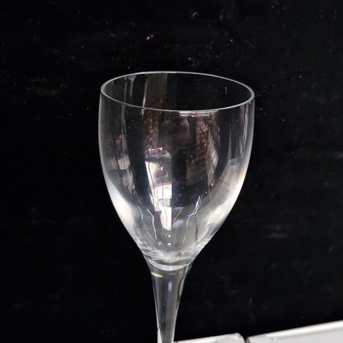 1112 - Luigi Bormioli “Michelangelo Masterpiece” blown crystal white-wine glasses, three boxed sets, each o... 