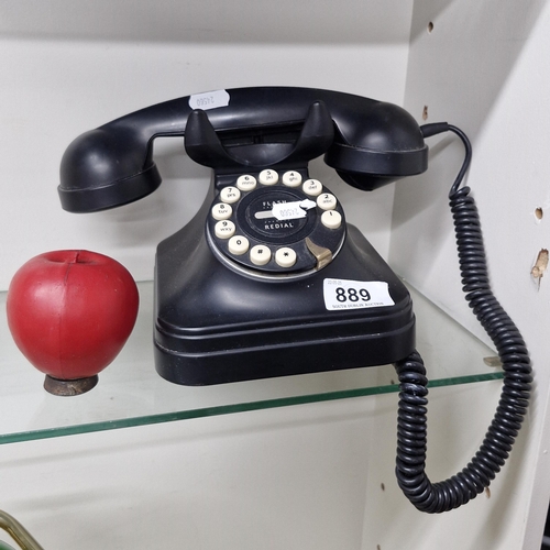 889 - A fantastic retro style rotary dial telephone.