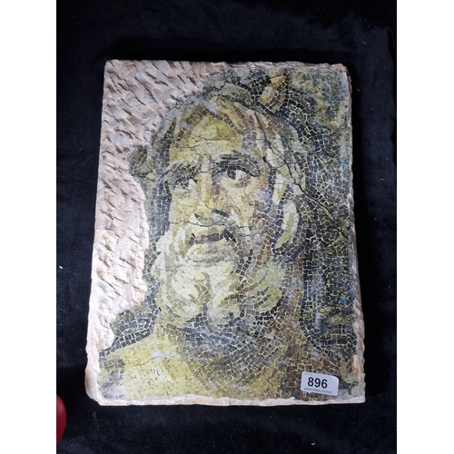 896 - An Icon Oceanus Mosaics tile. Oceanus was a primordial Titan, the god of the great, earth-encircling... 