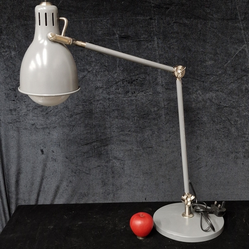 869 - A tall Ikea branded Anglepoise lamp in a gunmetal grey.