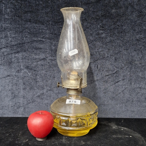 875 - A fantastic Victorian oil lamp complete with original chimney.