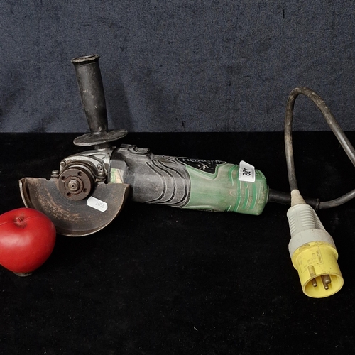 881 - A high quality Hitachi G12SN(S) 115MM Disc Grinder. 110v site safe.
