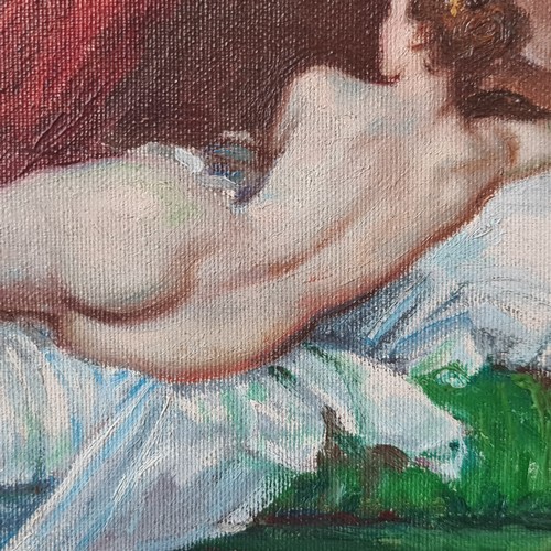 757 - Star Lot: A very well achieved oil on canvas painting after a Diego Velázquez painting c.1650 titled... 