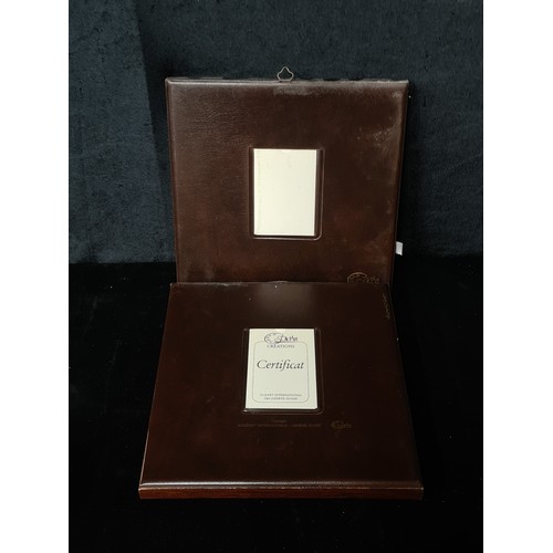 851 - Star Lot: A wonderful pair of 'Alice et Ernandez' handmade artistic silkscreen printing on gold back... 