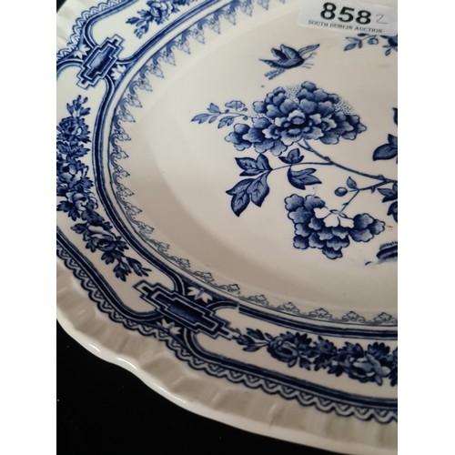 858 - Two vintage Mason's Ironstone serving platters in the 