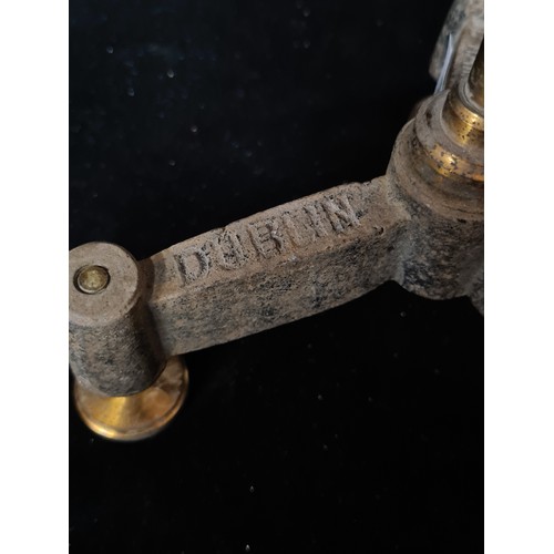 865 - Two antique scientific instruments including a P. Harris Ltd Dublin stand along with one other scien... 