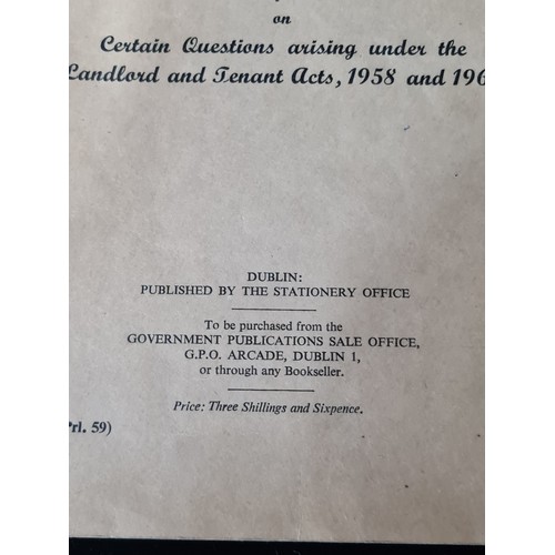 888 - Four interesting vintage publications including an Irish 'Landlord and Tenant Commission Report' and... 