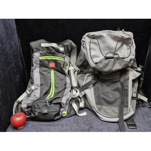 Two large quality backpacks including Tecool and Quechua both in very good condition.