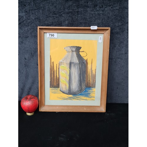 An original 'Eric Feely' delightful chalk pastel on paper painting ...