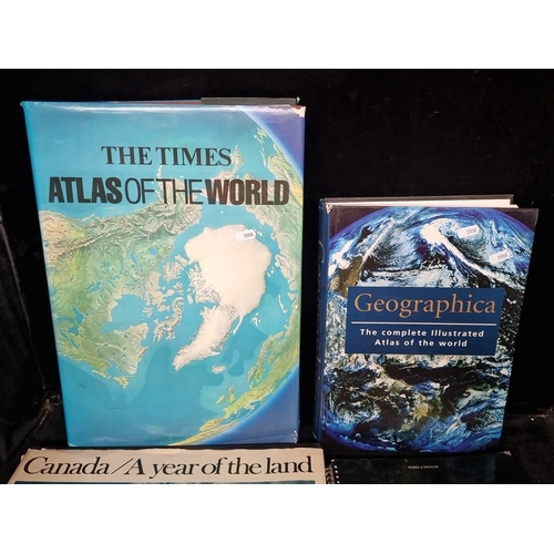 Collection of six atlas and road map books: The Times Atlas of the ...