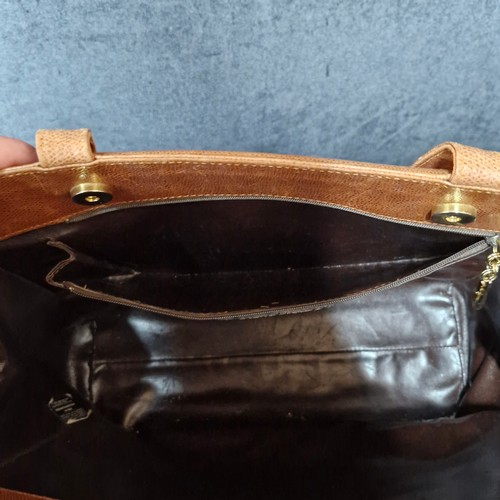 A Stunning vintage designer Salvatore Ferragamo embossed Lizard