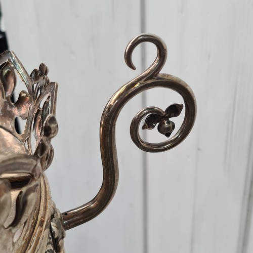 1222 - Super Star Lot: An exceptional antique Irish silver substantial religious sanctuary lamp, masterfull... 