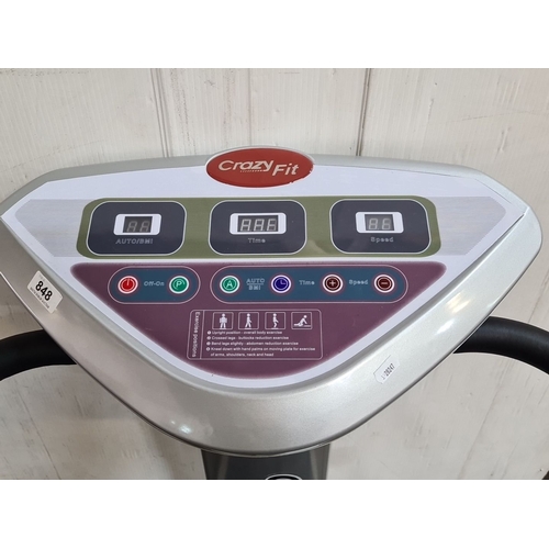 Crazy Fit Massage full-body vibration exercise platform with handrails ...
