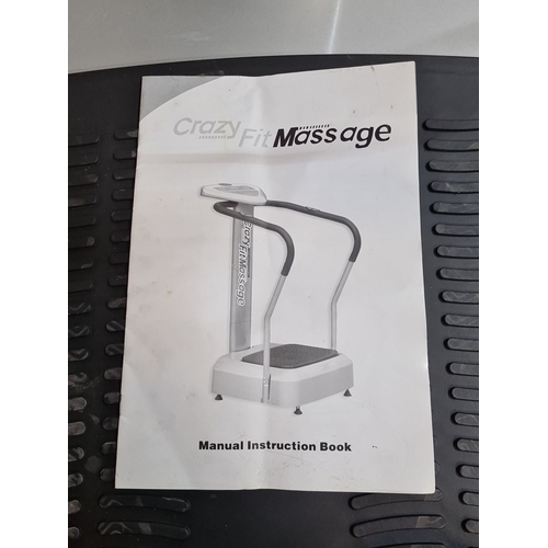 Crazy Fit Massage full-body vibration exercise platform with handrails ...