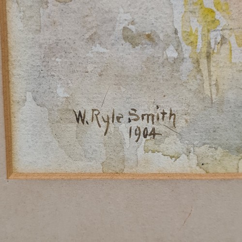 Star Lot: A charming original 'W Ryle Smith' watercolour on paper ...