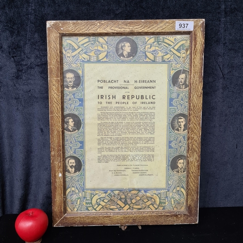 A super vintage print of the iconic 1966 Proclamation of the Irish ...