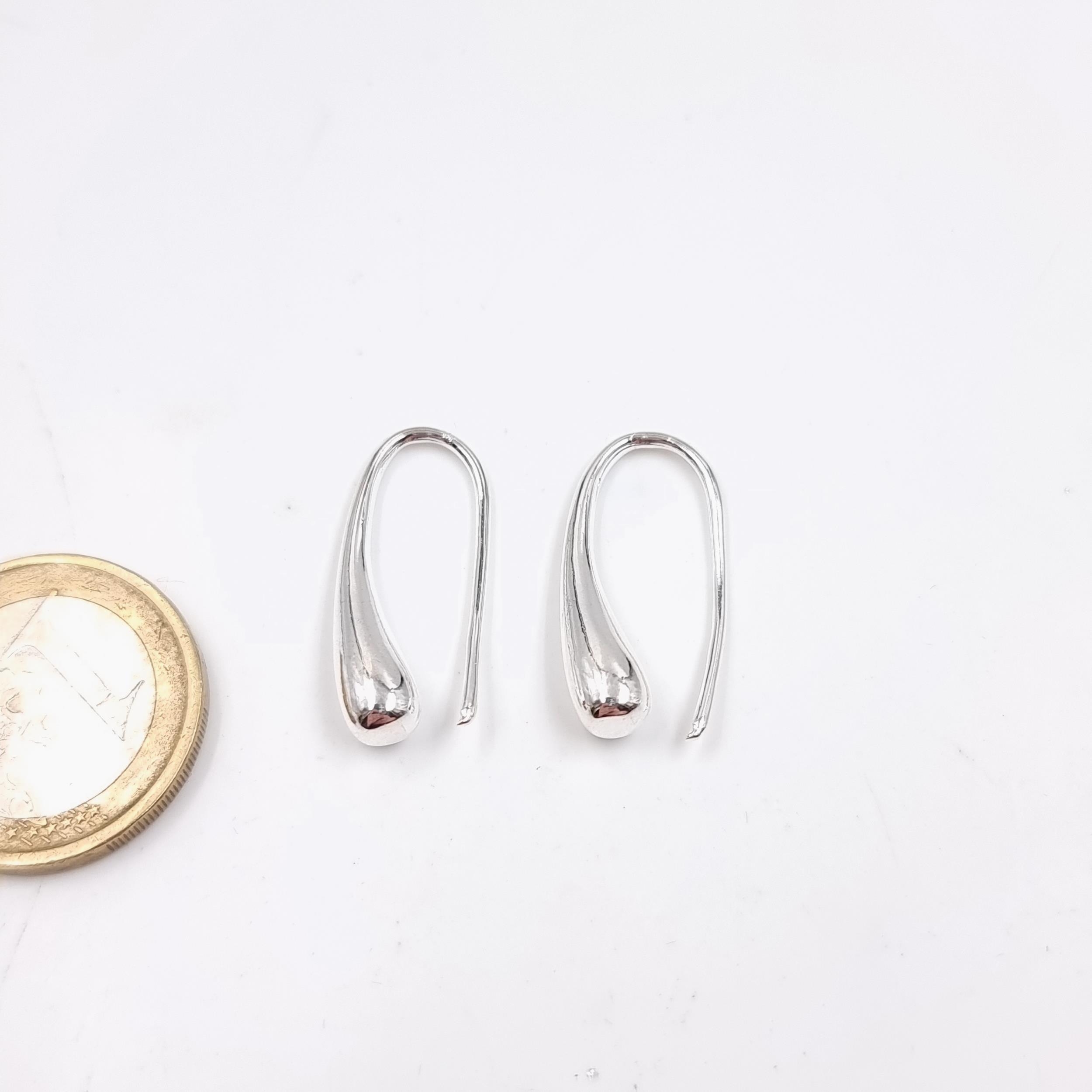 A pair of Sterling Silver 925 Hoop style earrings. Suitable for pierced ...