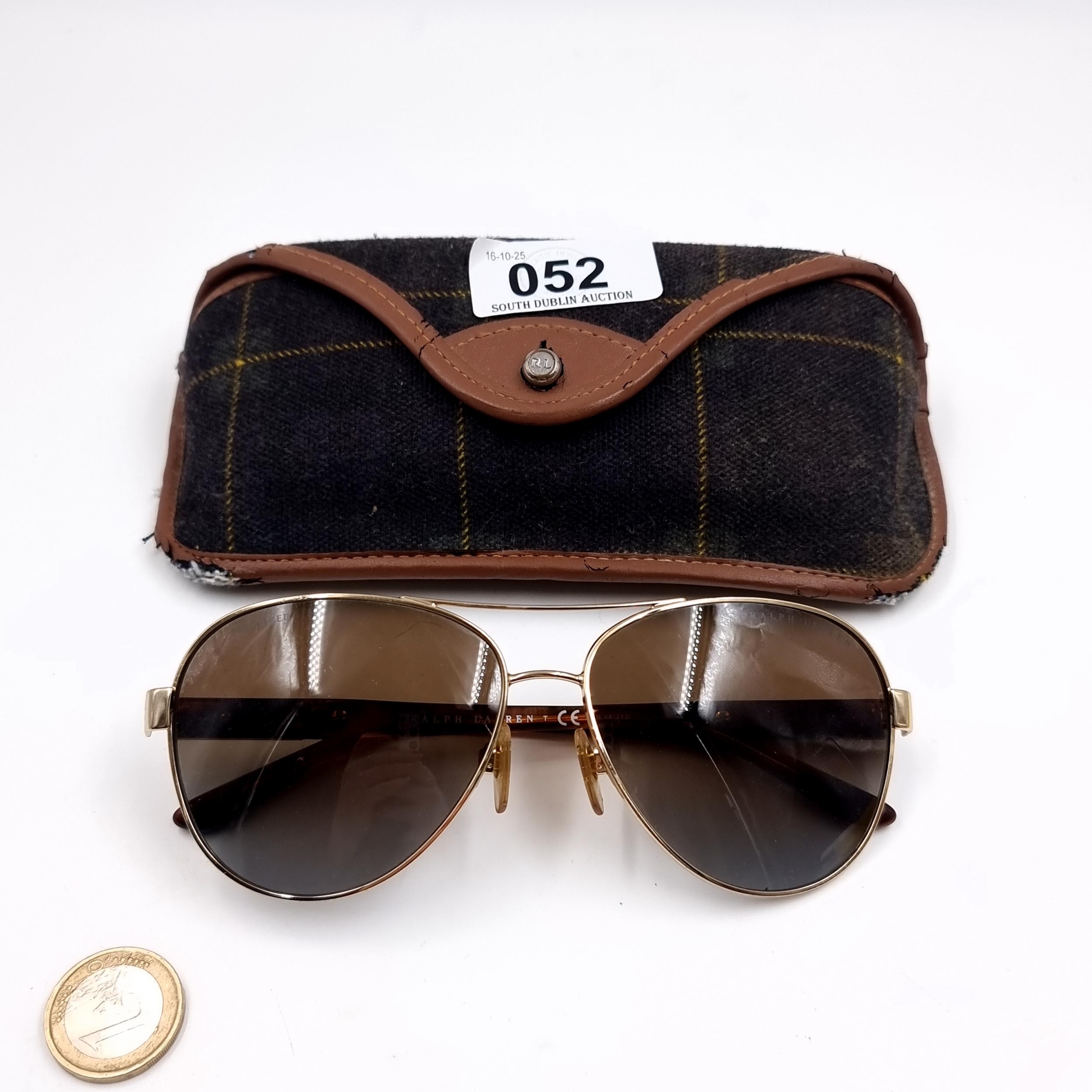 A pair of Aviator style Ralph Lauren Set with faux