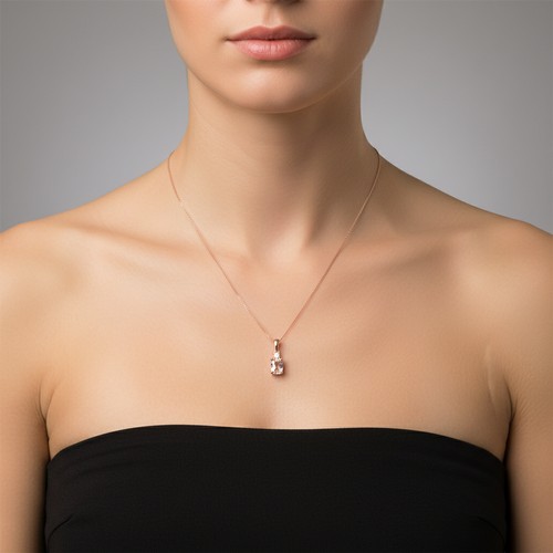 33 - Star Lot : A lovely Diamond and Tourmaline pendent gemstone. Set in Sterling Silver Gilt. Estimated ... 